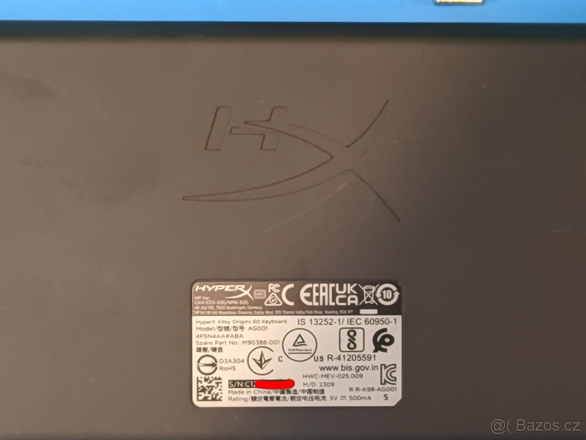 herní mechanická klávesnice HyperX Alloy Origins 60 - 3