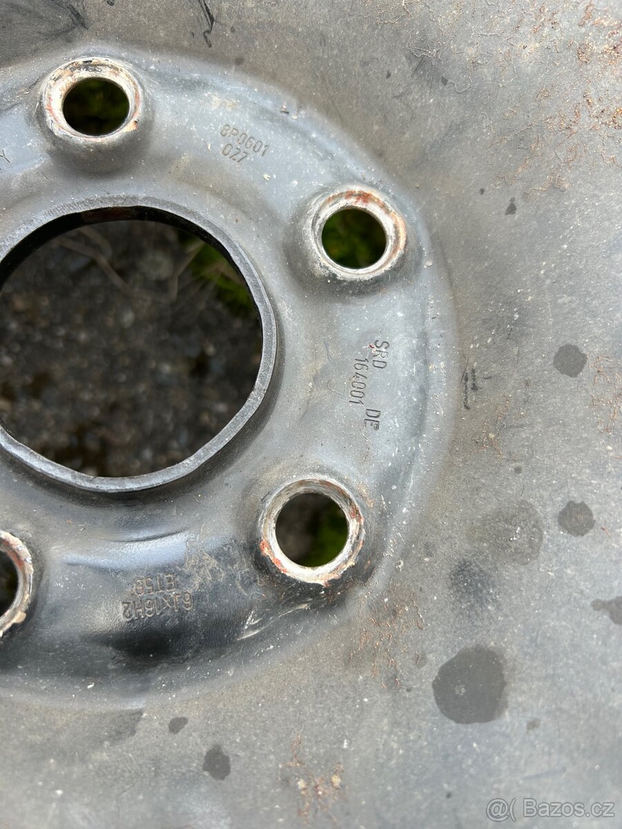 Zimní pneu Continental 205/55/16 s plech ráfky - 3