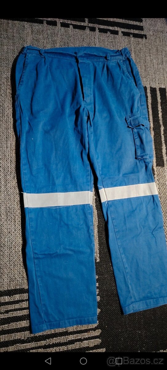 Modré nehořlavé montérky - 3