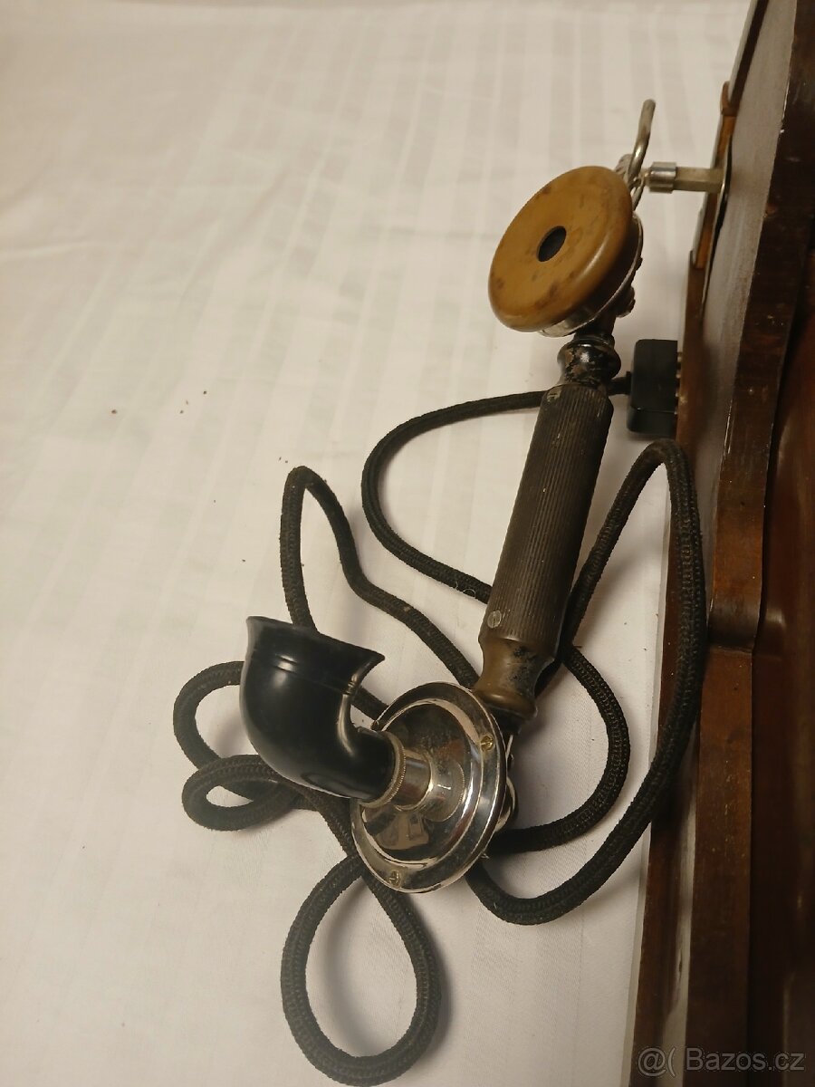 Starožitný nástěnný telefon - 3