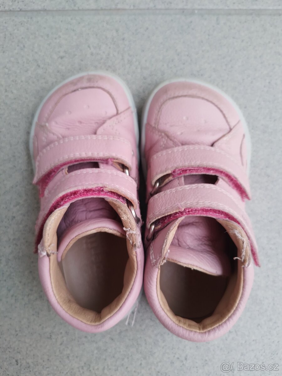 Barefoot kotníkové boty Superfit Superfree Nappa Rosa vel. 2 - 3