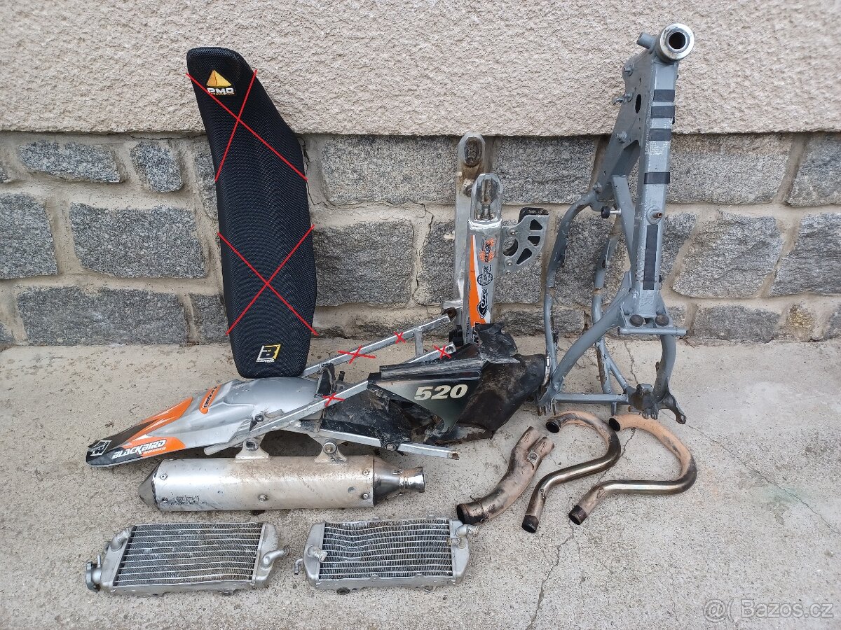 KTM 520 EXC RACING - NÁHRADNÍ DÍLY