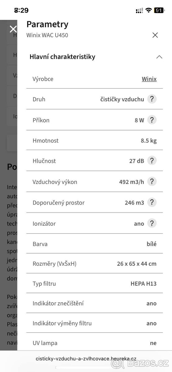 Čistička vzfuchu Winix - 3