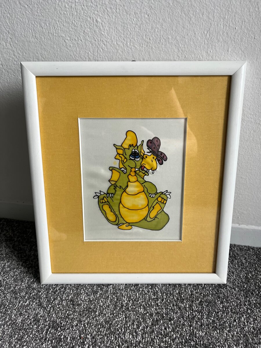 Obrázky vyšívané a malované na hedvábí - 3