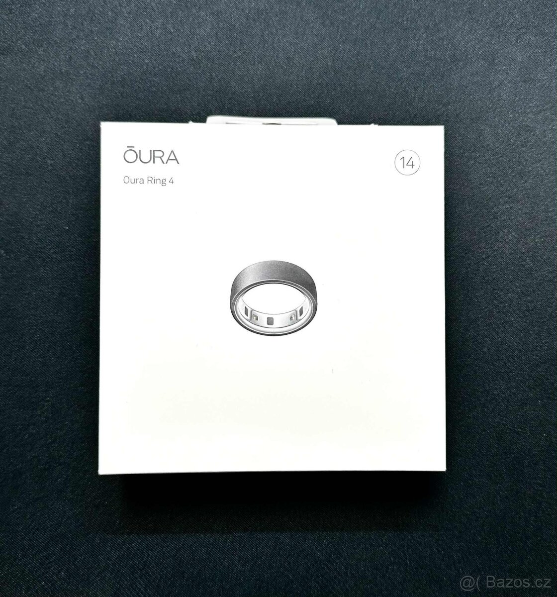 Oura Ring 4.generace, Stealth, vel.14, záruka - 3