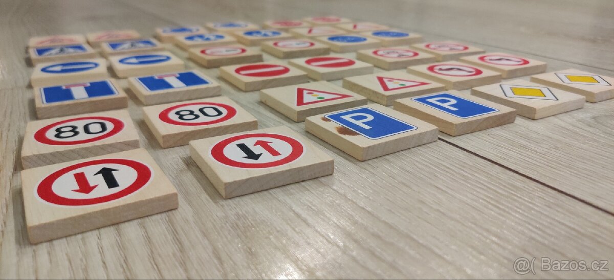Dřevěné pexeso dopravní značky - 3