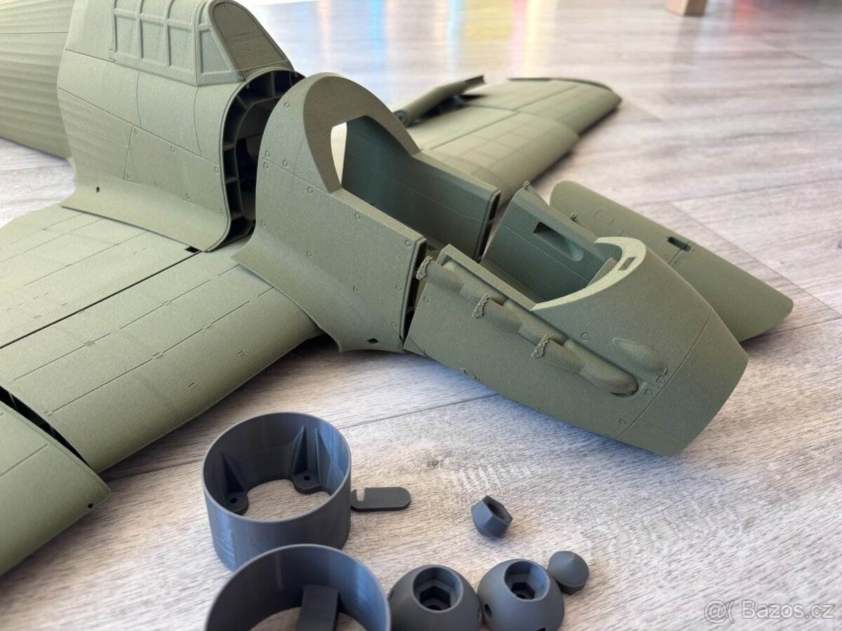 Hawker Hurricane MkII - 3D tisk - 3