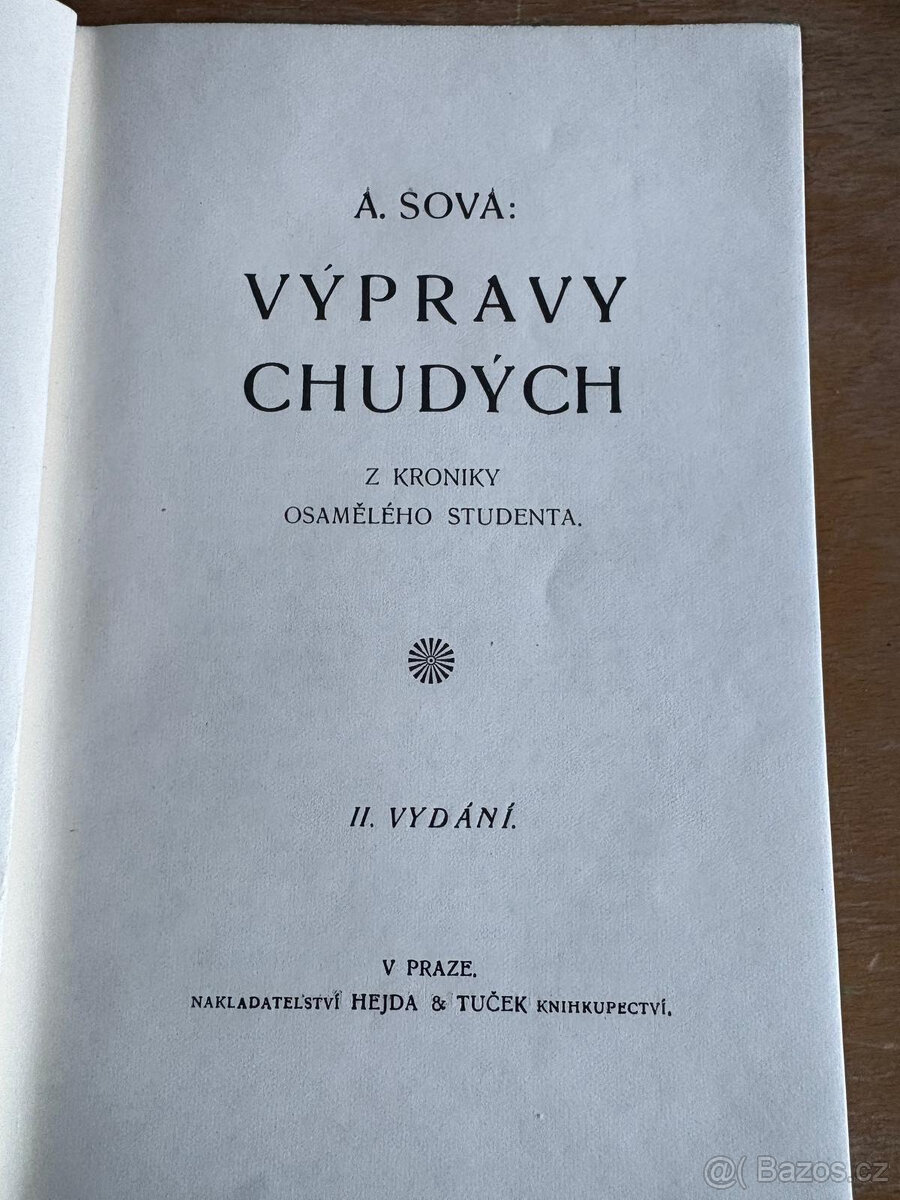 Výpravy chudých - Antonín Sova - 3