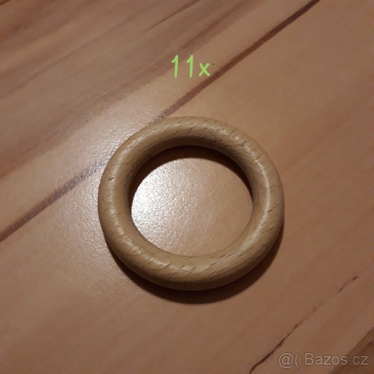 zaclonové kroužky světlé barvy - 3
