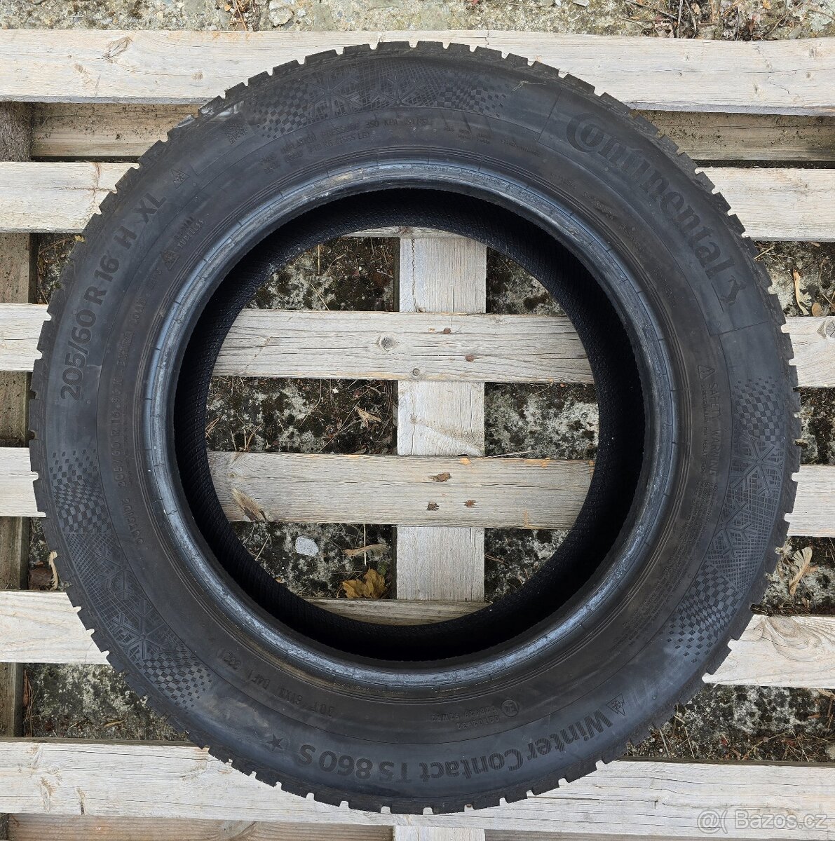 1ks ZIMNÍ PNEUMATIKY CONTINENTAL 205/60 R16 96H XL - 3