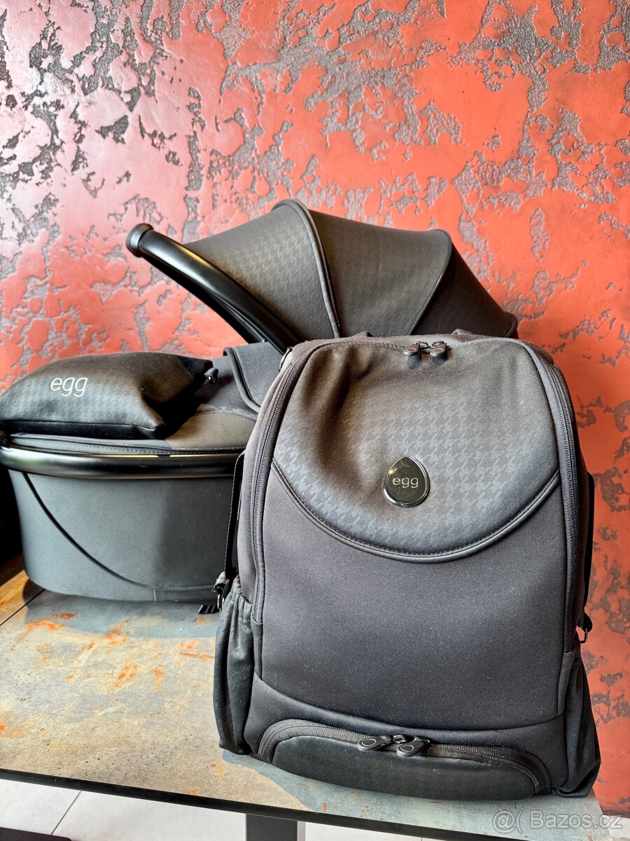 Kočárek EGG 3 – Houndstooth Black, 8v1, model 2024 - 3