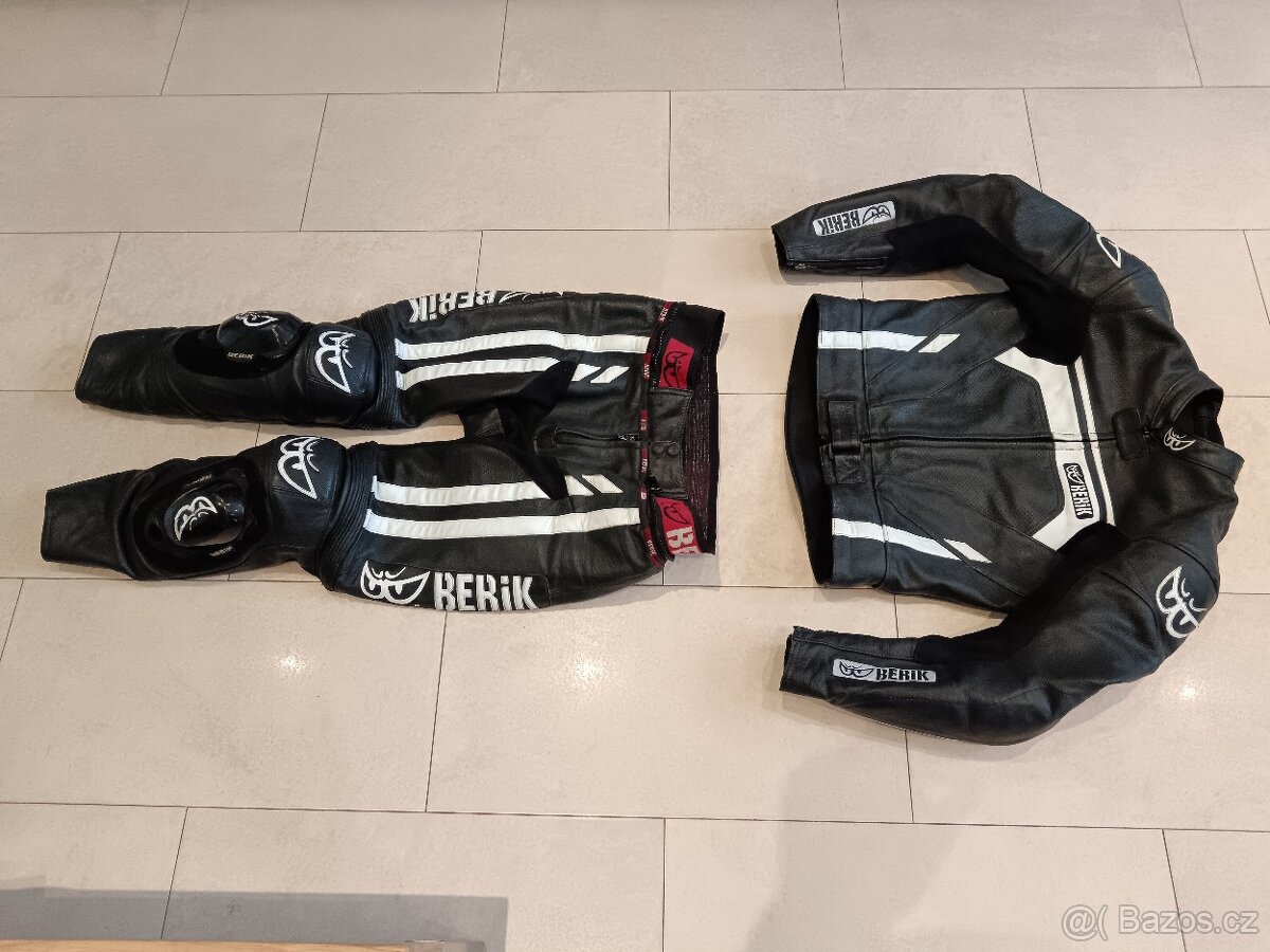 Berik Brave Heart-Pánská kožená moto kombinéza, dvoudílná - 3