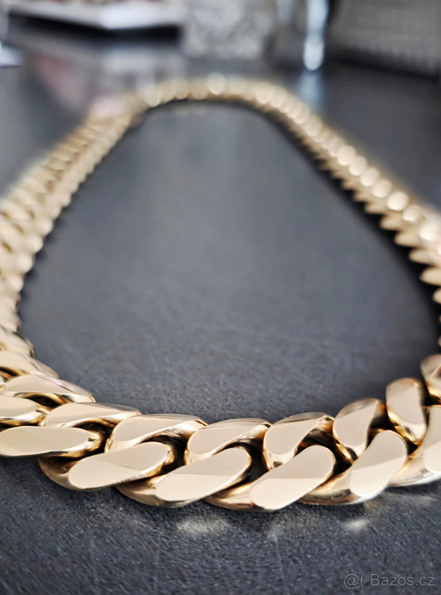 Zlatý nový řetěz 14.k 496g - 3