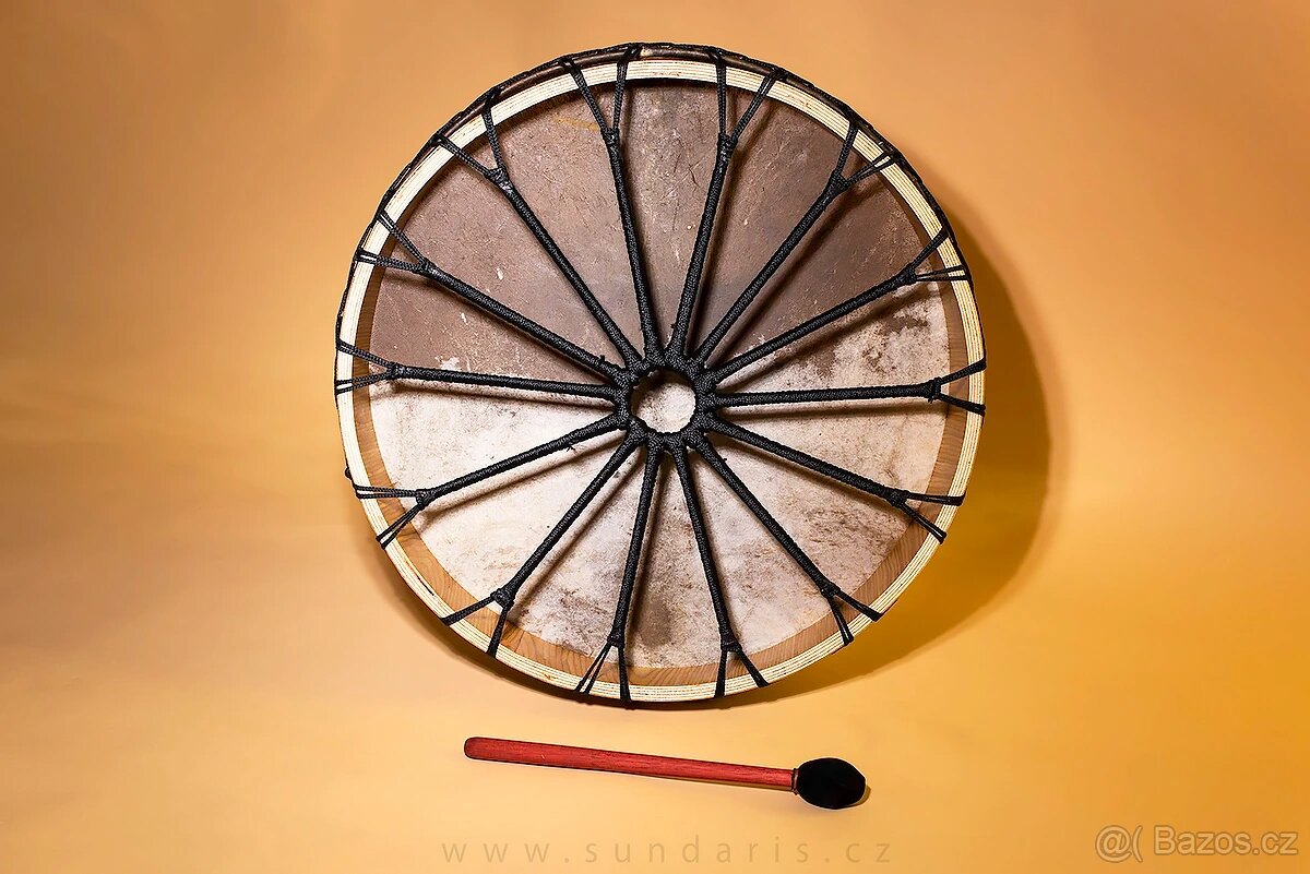 Šamanský Buben s Chlupatou Blánou 60 cm - 3