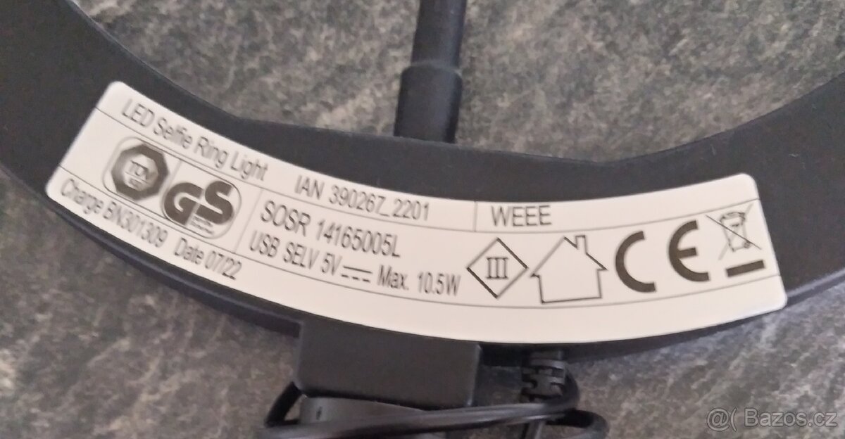 Svitidlo stmivatelne s držákem mobilu-odběr 10,5w - 3