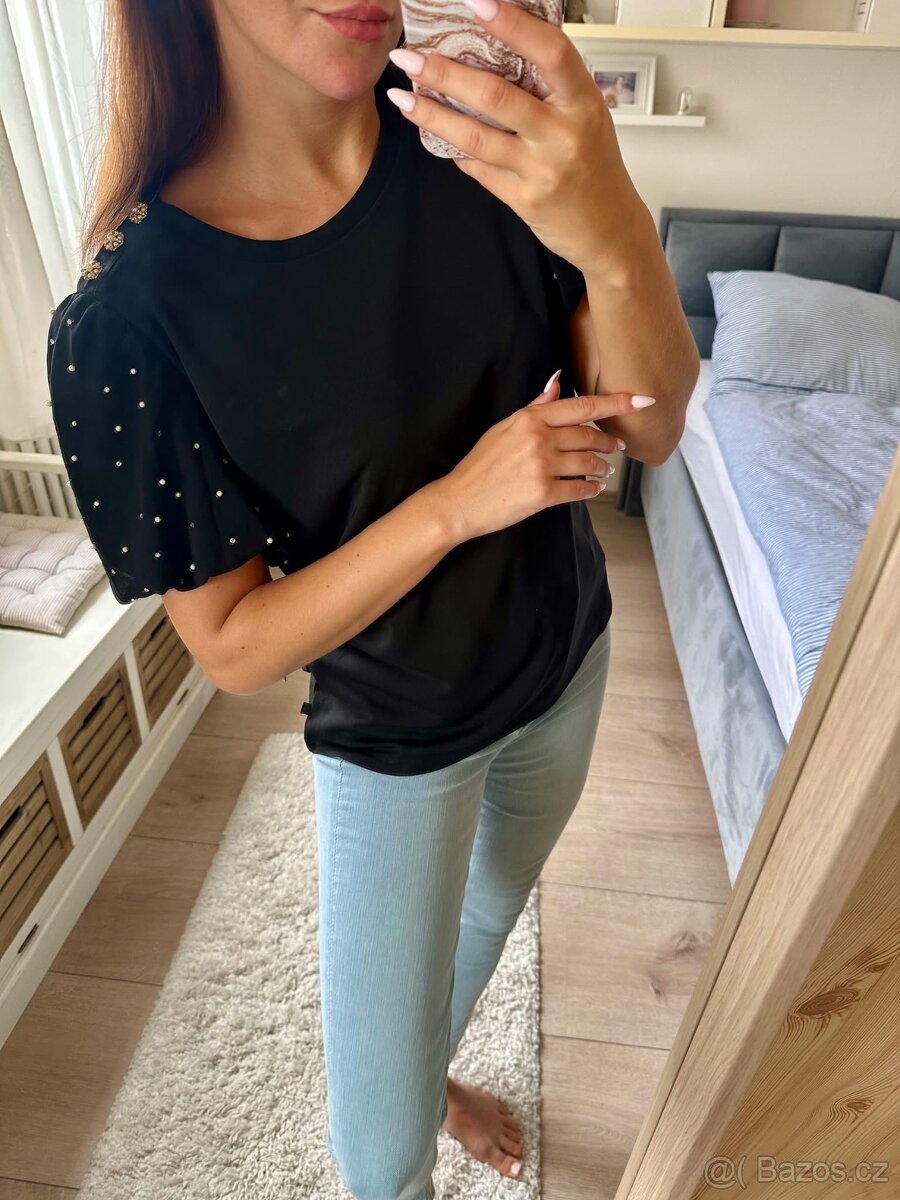 KARL LAGERFELD ČERNÉ TRIČKO - 3