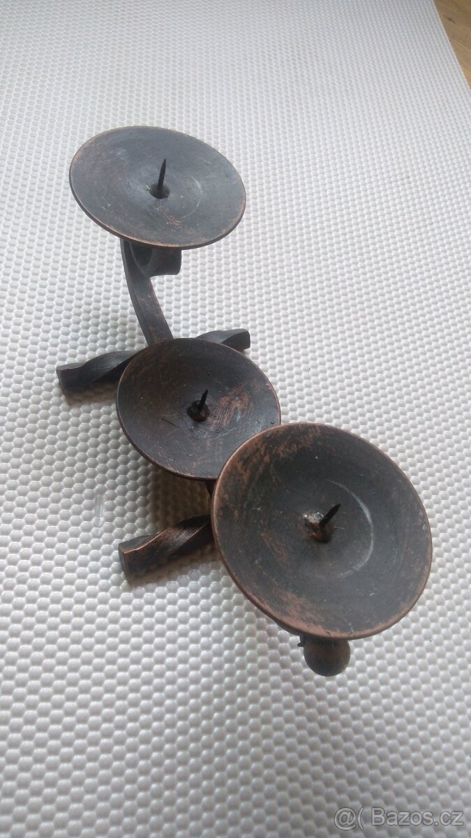 Svícen kovový, ruční práce - 3