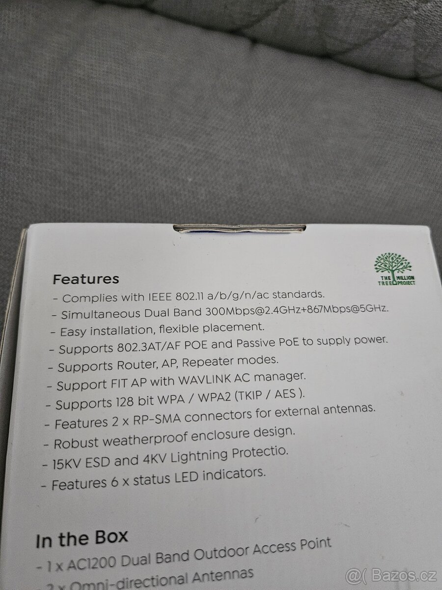 Wavlink AC1200 Dual Band Outdoor Access Point Aerial HD3 - 3