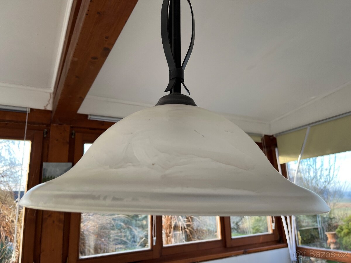 Lustr sklo bílé - AKCE doprava - 3