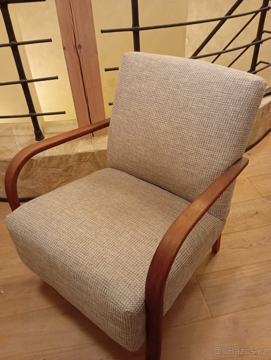 Starožitné křeslo Art Deco - 3