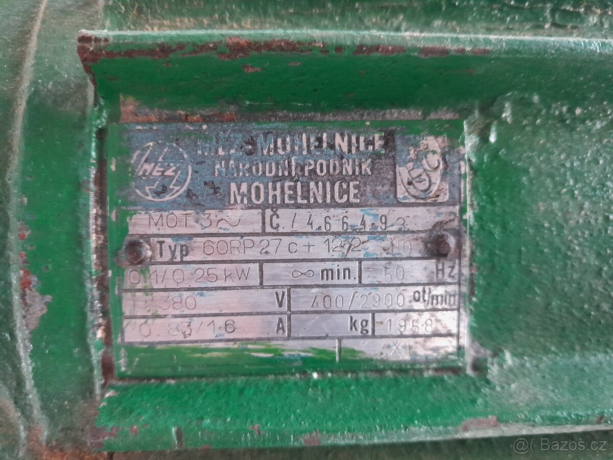 Elektromotor 60RO27 MEZ Mohelnice - 3