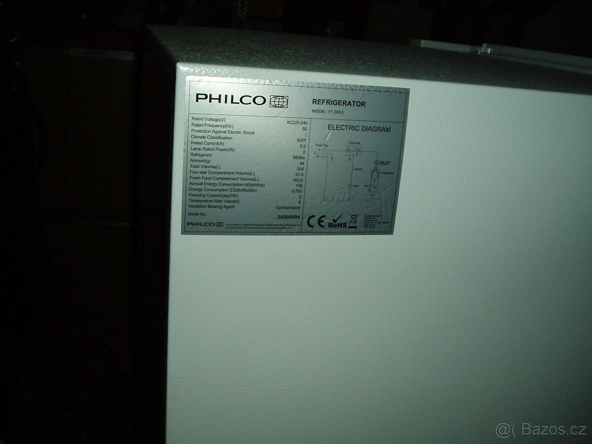 Philco model: PT204E - 3