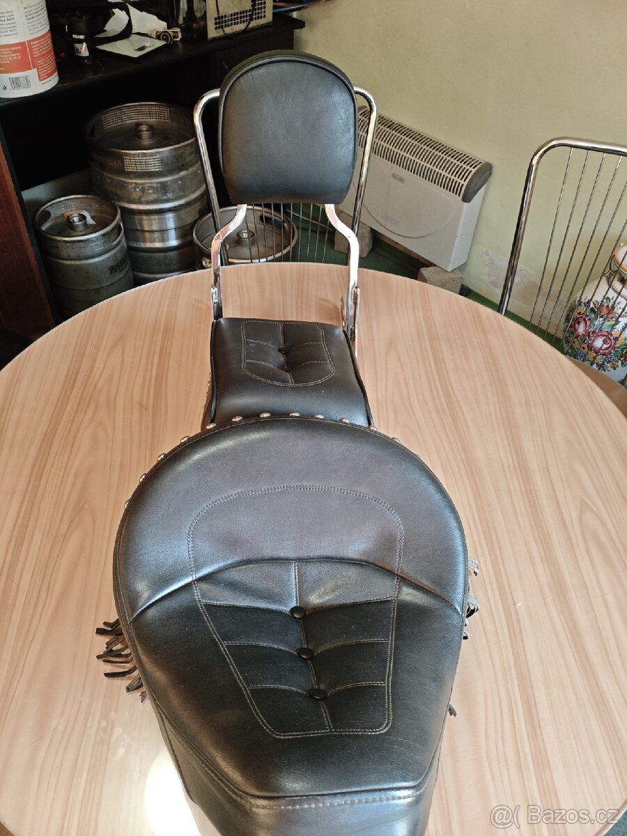 Sedlo s opěrkou Harley Davidson - 3