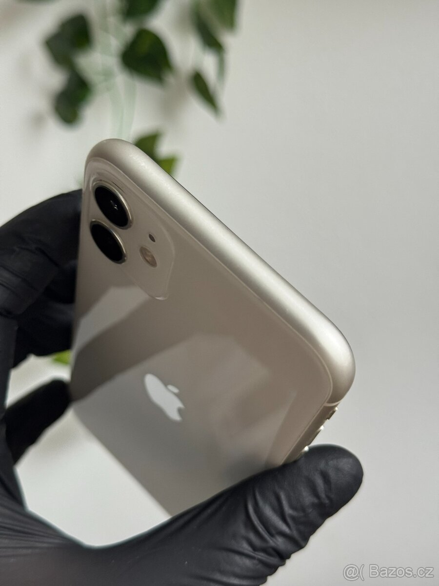 iPhone 11 64GB bílá - 100% baterie, DPH - 3