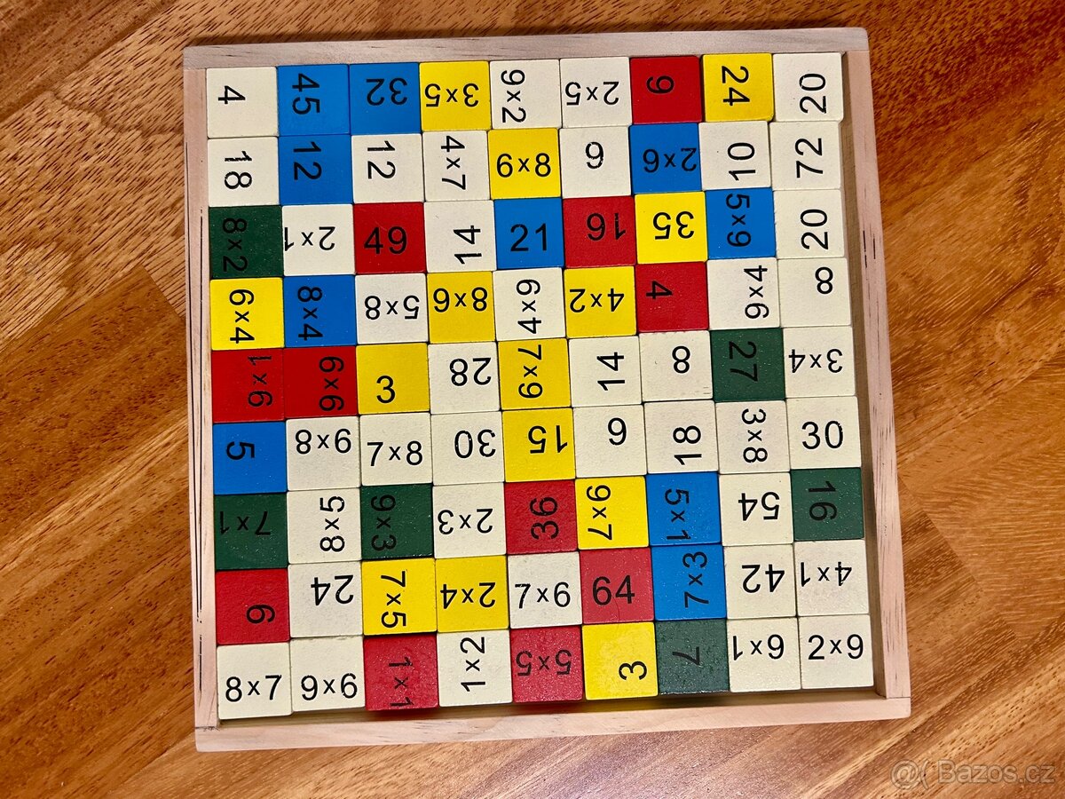 Dřevěná desková hra - malá násobilka - TOP - 3