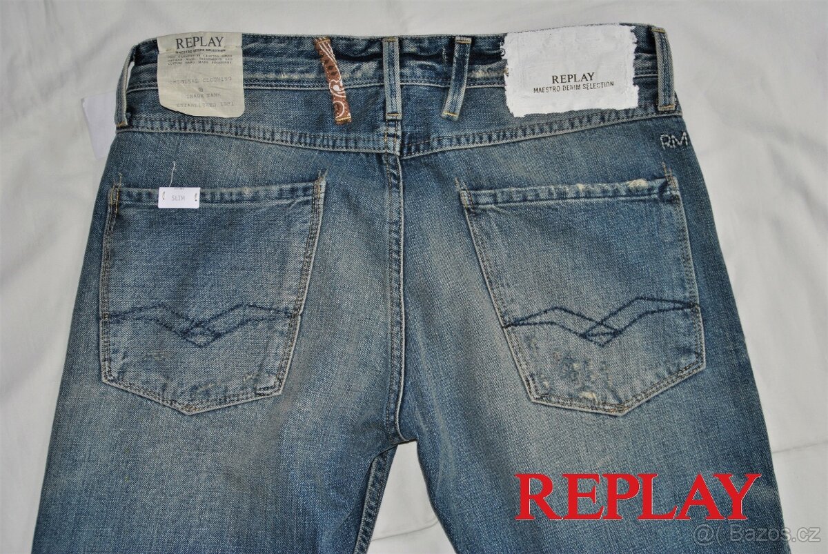 NOVÉ, Prémiové džíny REPLAY Maestro - 31 x 30 - 3