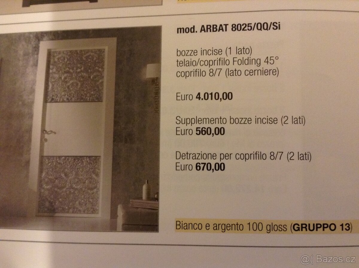 TOTÁLNÍ vyprodej exkluzivní italské dveře se slevou 80% - 3