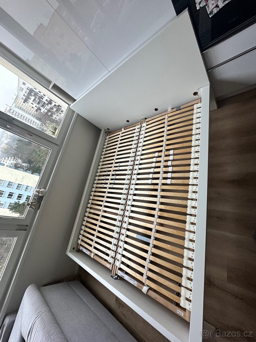 Bílá postel 160x200 ikea Malm - 3
