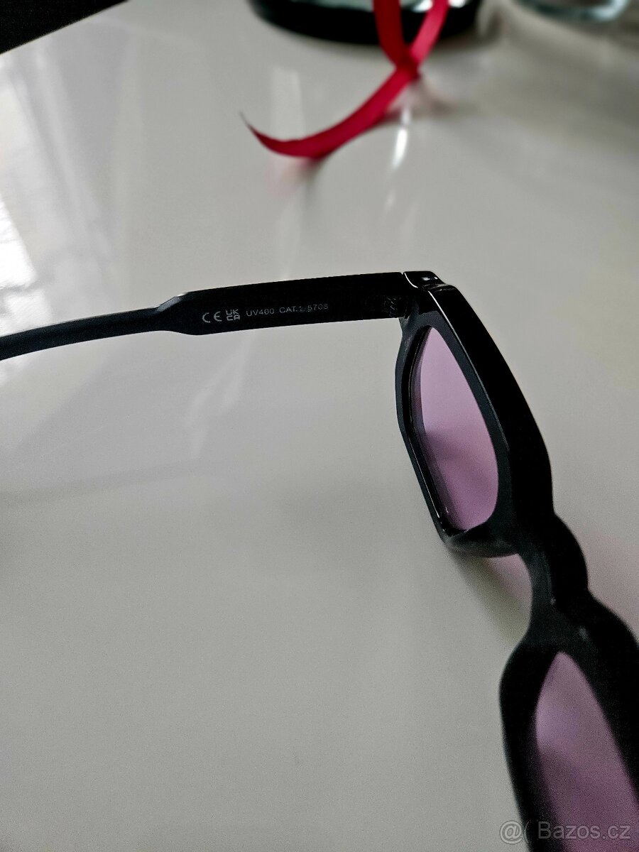 Sluneční brýle černo-ružové - 3