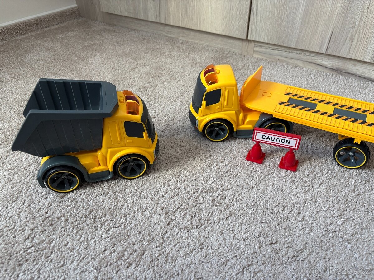 Silverlit sada pro stavbu - jeřáb, buldozer, dvě auta, ... - 3