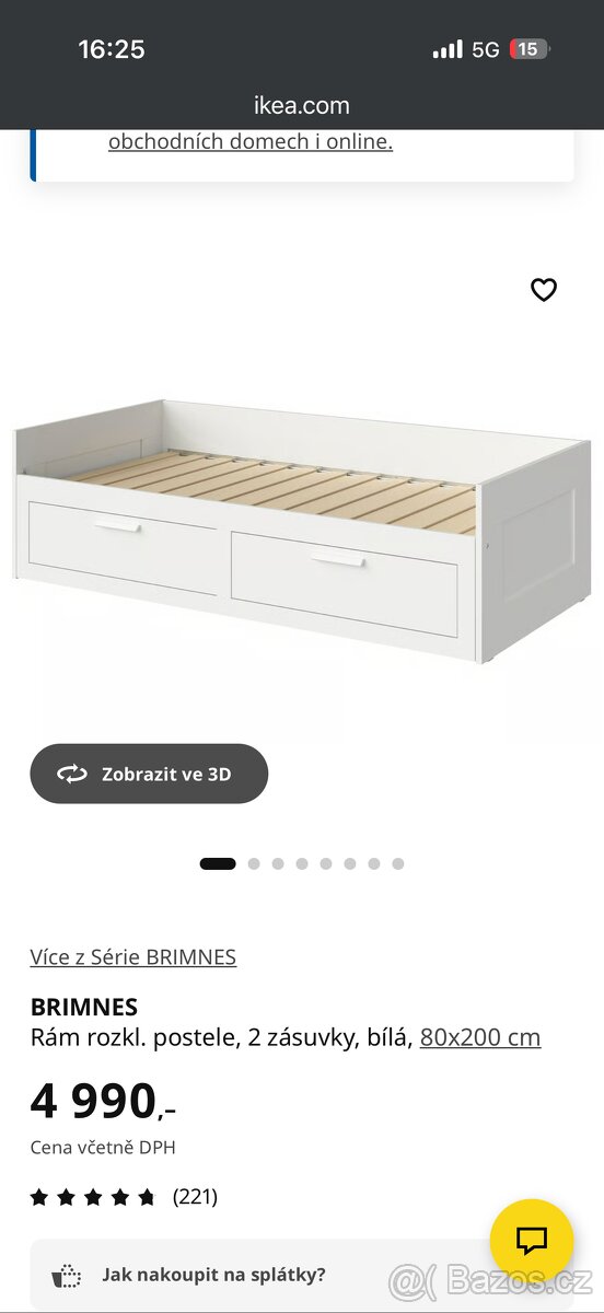 Postel IKEA Brimnes - 3