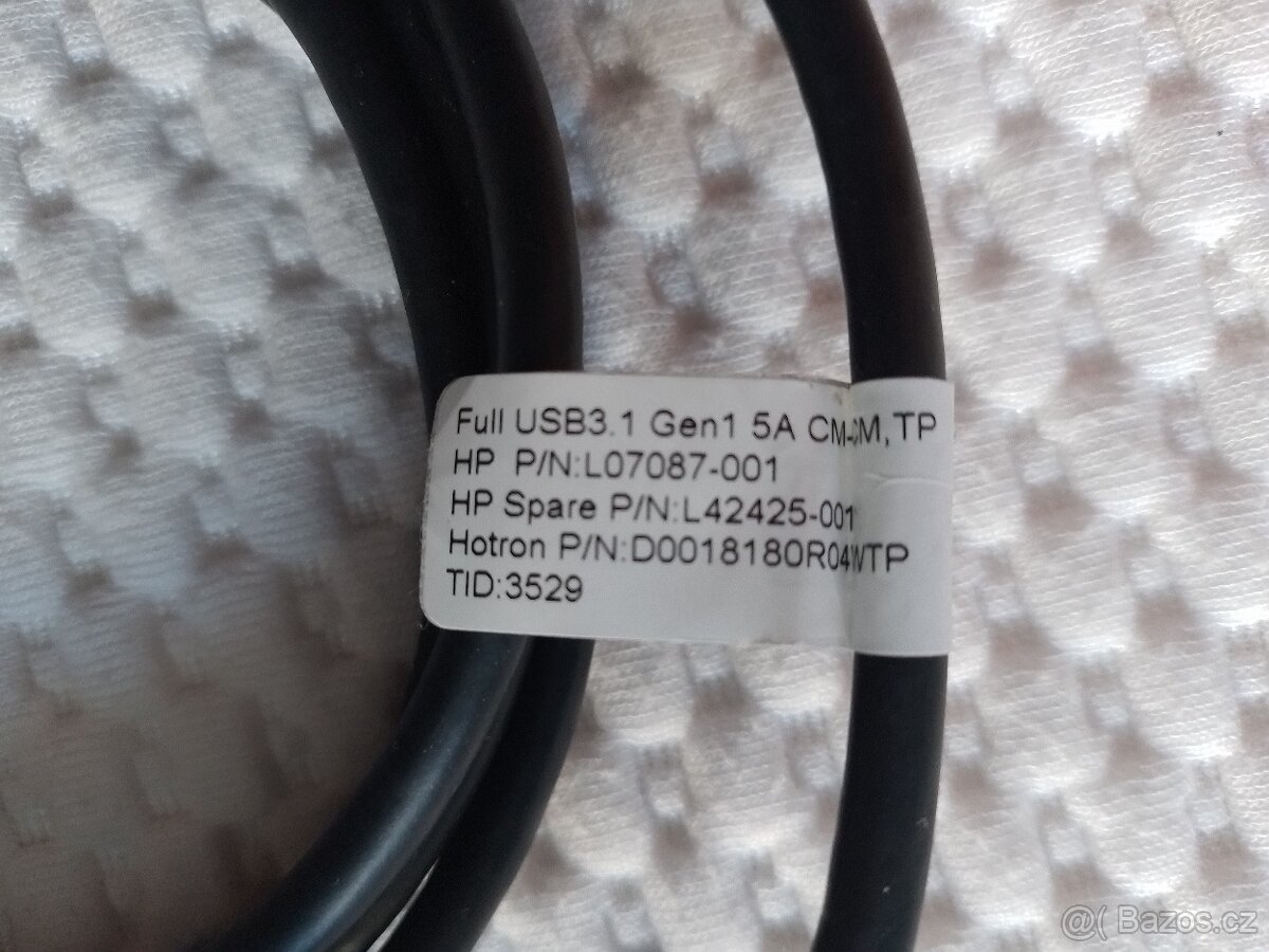 Datový kabel USB-C/USB-C 2.0 100W. NOVÝ NEPOUŽITÝ - 3