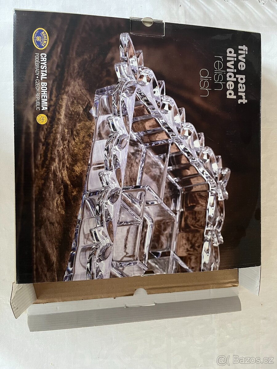Skleněná dělená mísa (Crystal Bohemia) - 3