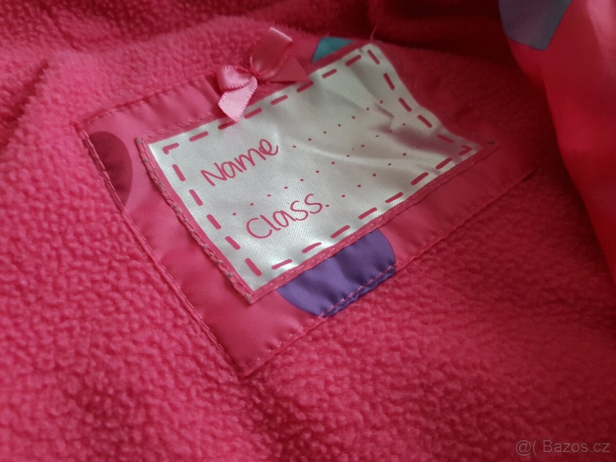 Bunda, šusták+fleece podšívka, Mothercare, vel. 3-6m (-12m) - 3