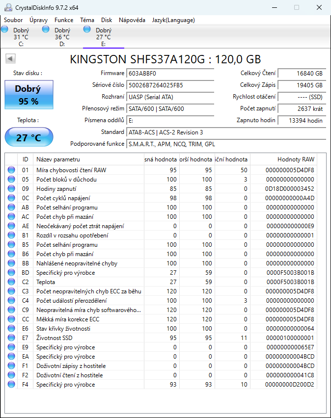2.5" SSD KINGSTON HyperX FURY 120 GB - 3
