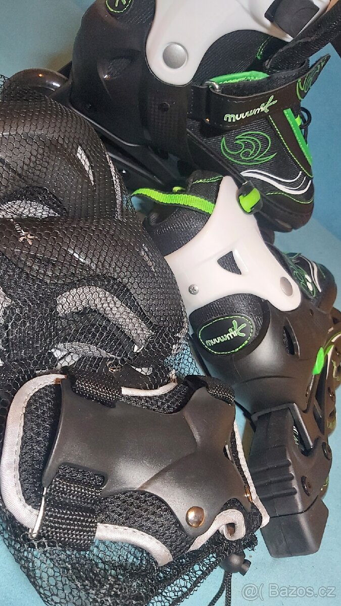 Inline brusle roztahovací 37-40 + chrániče NOVÉ - 3