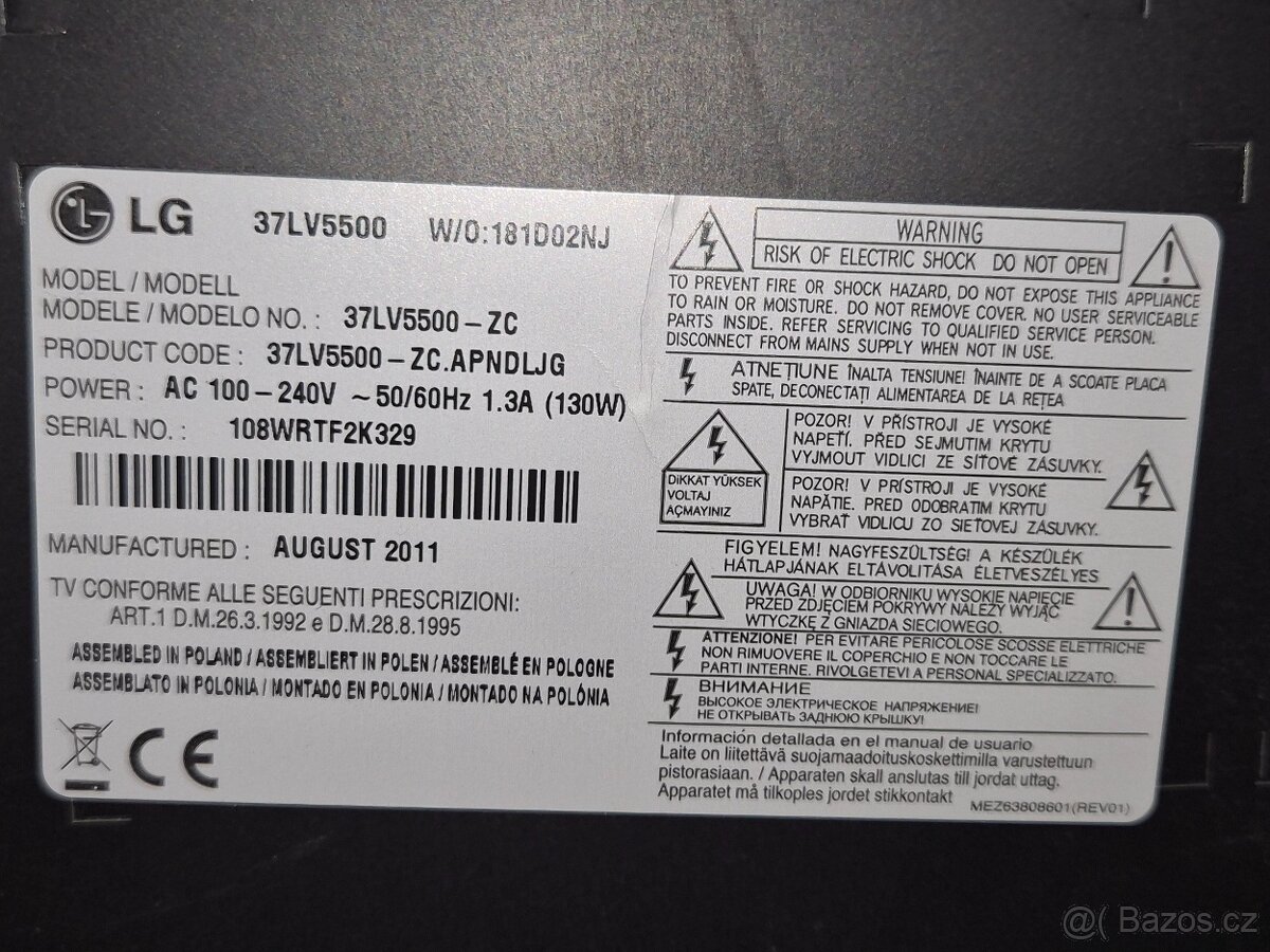 televize LG 37LV5500 - 3