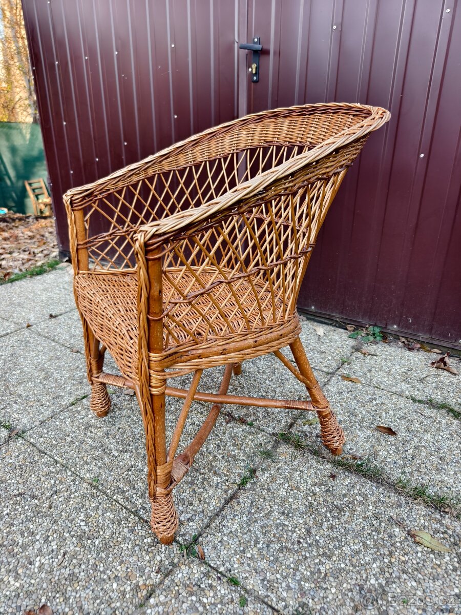 Ratanové /Proutěné křeslo - 3