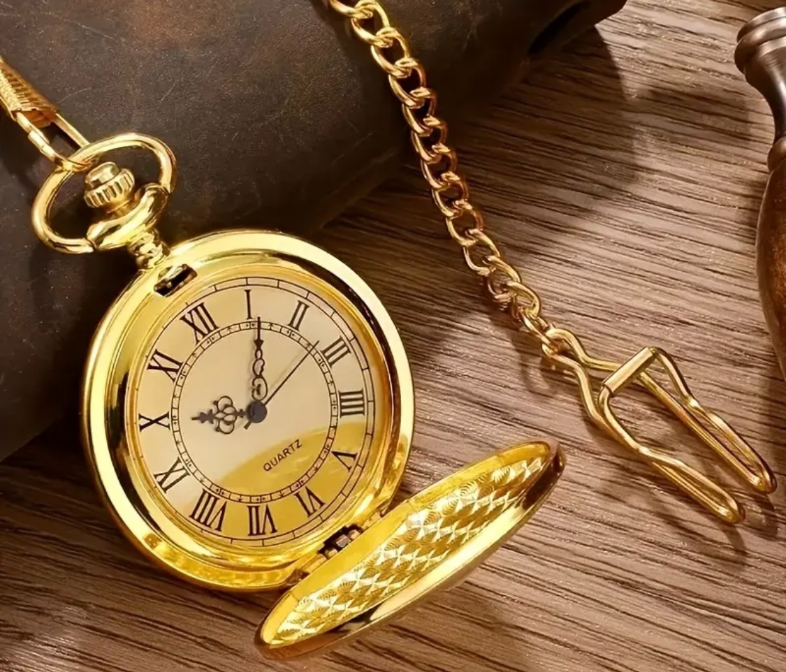 kapesní funkční retro hodinky-nové - 3