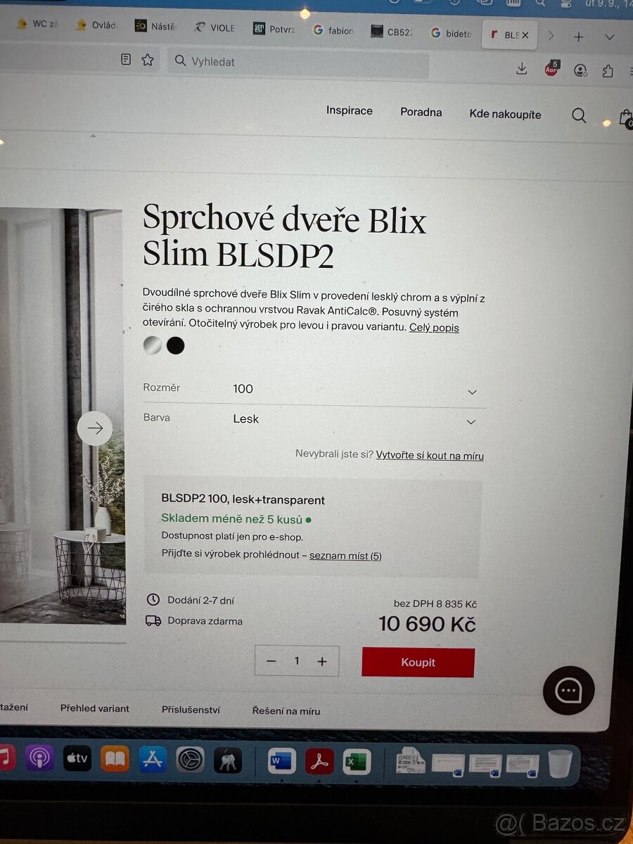 Ravak sprchova zastena BLSPD2 120cm - 3