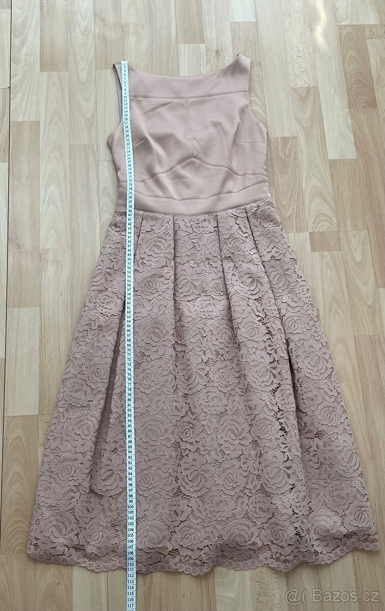 Nové béžové šaty Oasis vel. XS - 3