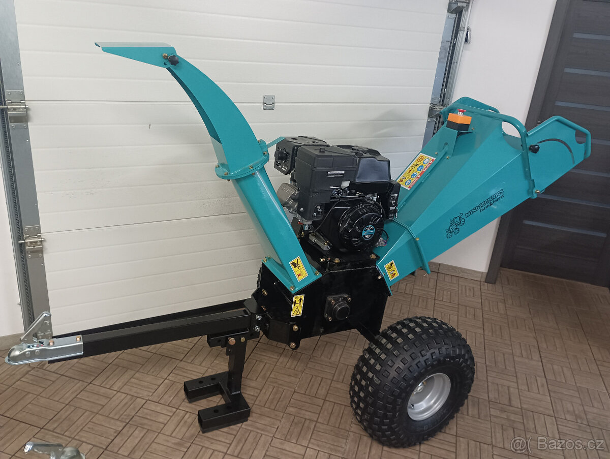 Benzínový štěpkovač za čtyřkolku s motorem 500cc - 3