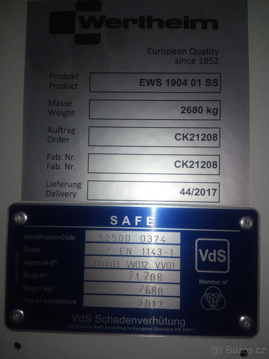 Trezor Wertheim EWS 1904 - 3