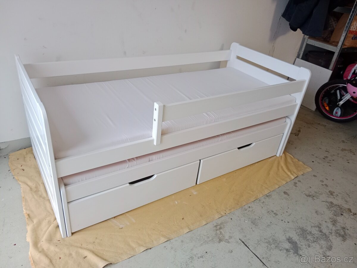 Dětská postel s přistýlkou a šuplíky - 3