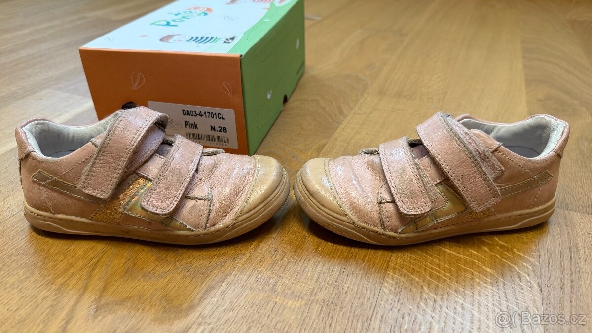 Celoroční kožené dívčí boty Ponte, vel 28 - 3