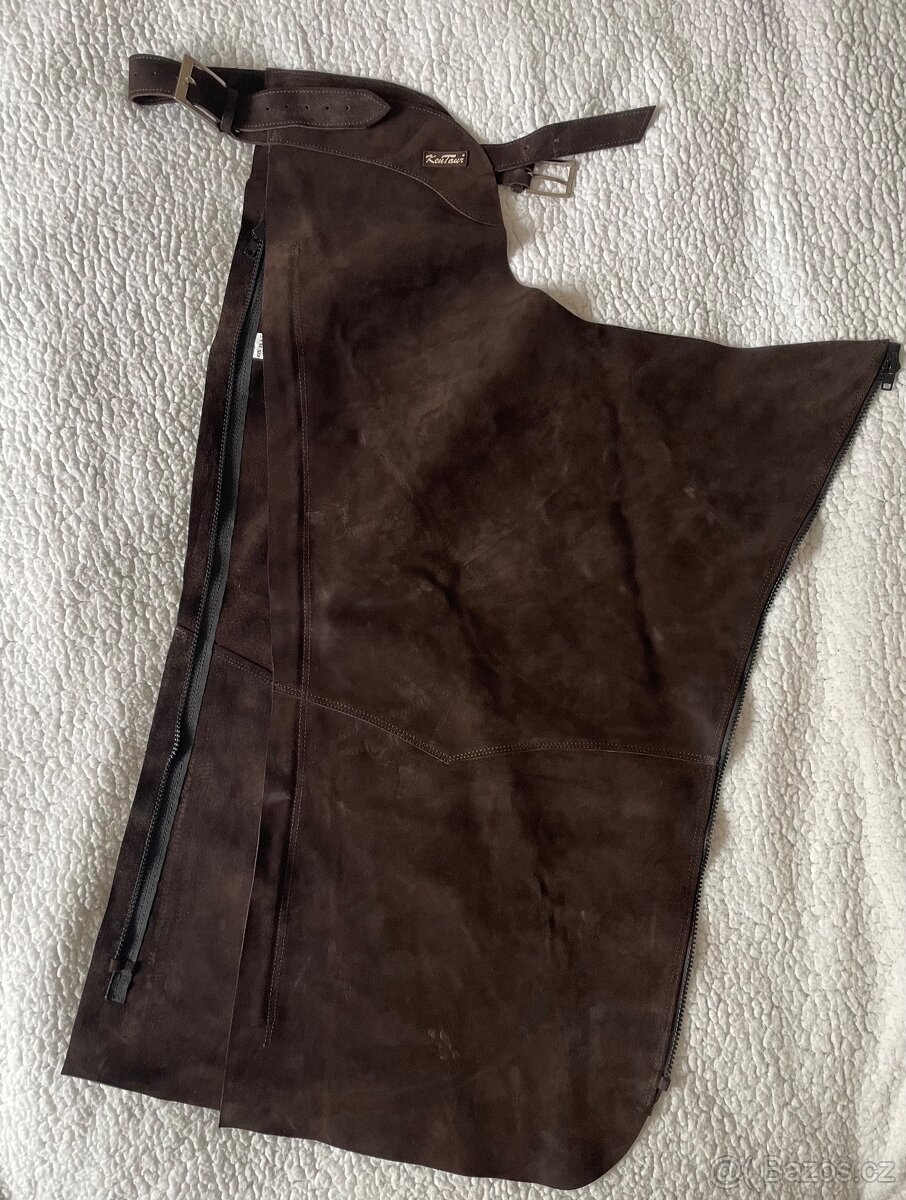 PRODÁNO Chapsy hnědé kožené M - 3